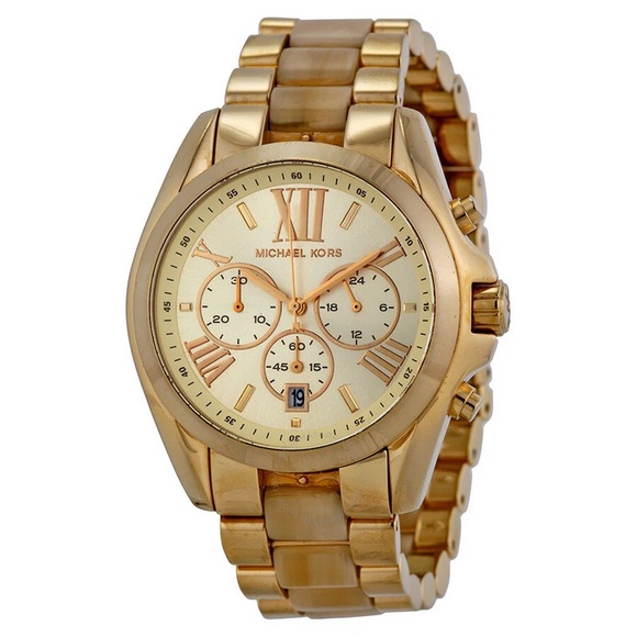 Michael Kors Bradshaw Gold Dial Gold Steel Strap Watch for Women - MK5722 - Picture 1 of 11